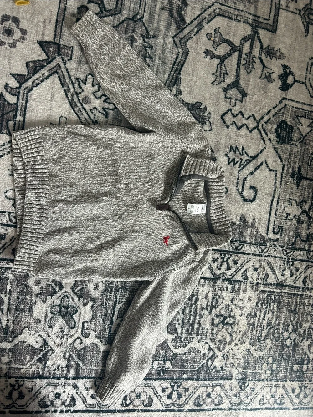 Carter's Camel and Gray Turtleneck Button Pullover Sweaters and Carter’s Vest